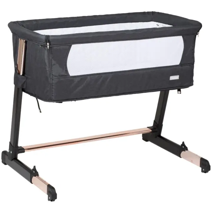 Berço Co-Sleep babyGO Together Gold Black - 1