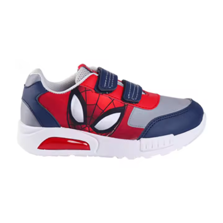 Marvel Spiderman Cerdá Zapatillas Gris Niño Tira de Velcro Estampado Divertido - 1