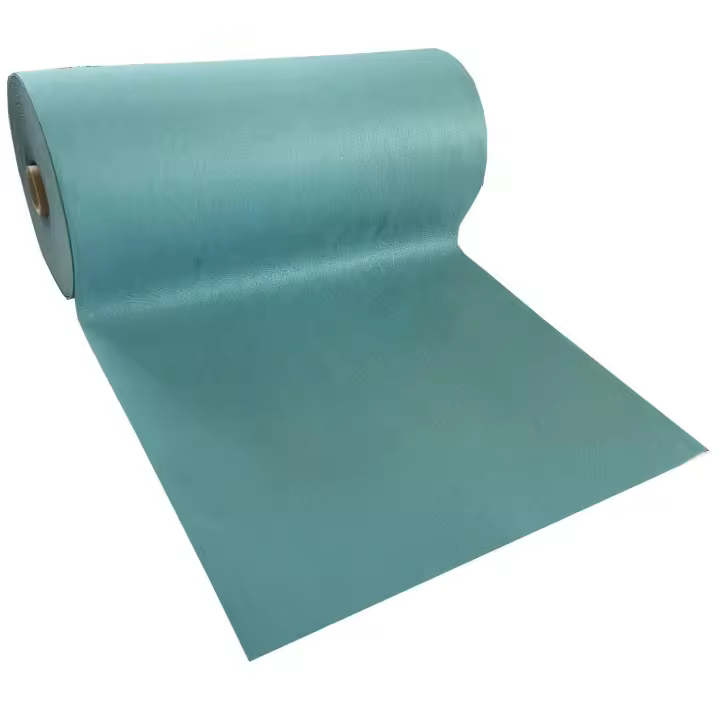 Alfombra moqueta antideslizante por metros para cocina y pasillo Ancho 60cm - VERDE AGUA 7080134 - 1