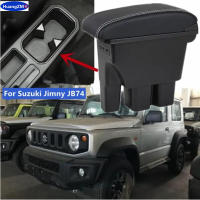 Caja De Apoyabrazos Para Suzuki Jimny JB74 Jb64w 2019-2024 Accesorios De Coche Retrofits Caja De Almacenamiento Material De Cuero Y Plástico - details 0