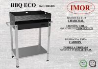 Barbacoa BBQ ECO Barbacoa BBQ ECO Barbacoa para carbón, parrilla cromada ajustable en dos alturas. Mangos cromados. Con dos asas para parrillas y bandeja inferior. Ideal para camping y reuniones familiares. 56.7x36x83 cm - details 2