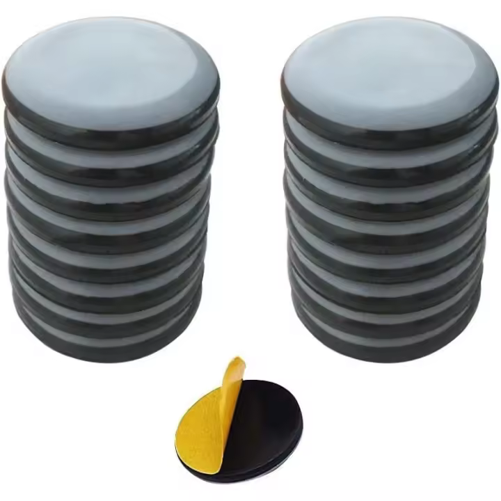 16 Furniture Sliders 40mm, Moving Pads Silicon Furniture Sliders for Sofa Carpet Heavy Items Easy Move,Self Adhesive Round Furniture Movers Sliders - 1