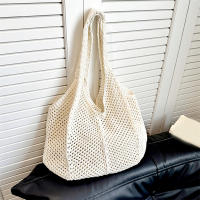 Bolso De Hombro Para Mujer Estilo Bohemio Hecho a Mano Capacidad Grande Saco De Mano De Paja Tejida Casual Bolso De Playa Verano - details 19