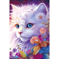 Rompecabezas De Gato Pintado a Mano 300 Piezas Para Adultos Y Niños Juego Familiar Decoración De Hogar Artística - details 2