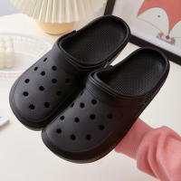 Sandalias De Verano Para Mujer Estilo Coreano Color Sólido Diseño Sencillo Antideslizantes Con Tacón Plano Y Suela Gruesa Transpirables Abiertas Al Tobillo - details 5