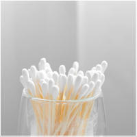 1000pcs Sticks De Maquillaje Remover De Oídos Doble Final De Algodón En Madera Para El Hogar Limpiador De Oídos De Uso Doméstico - details 1