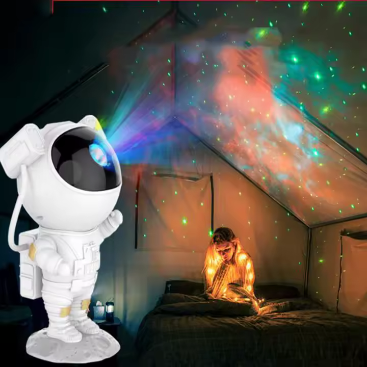 Proyector De Estrellas Para Habitación Infantil 5V USB Luz Nocturna Con Control Remoto 360 Grados Ajustable Neblina Galaxia Para Escritorio - 1