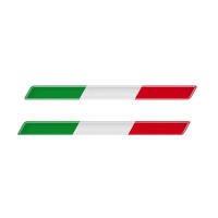Pegatina Decorativa De Epoxy Italiana Tricolor Para Motocicleta Y Coche Adhesión Fuerte Diseño 3D Para Decoración De Tanque Y Estuche - details 0