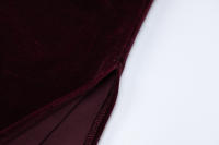 Vestido Dulzura De Veludo Largo Con Manga Completa Y Hombro Descubierto Para Mujer Elegante Y Sexy Con Abertura Lateral Adecuado Para Fiestas Y Noches De Otoño Y Invierno - details 9