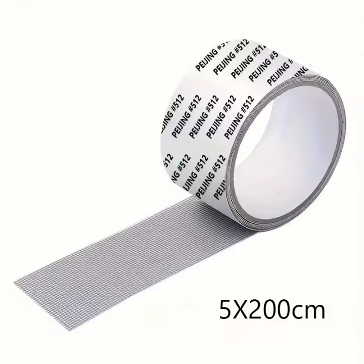 Cinta De Reparación Para Ventanas Impermeable Autoadhesiva Parche De Malla Antiniebla Para Decoración Del Hogar Y Reparación De Mosquitos Tamaño 2m X 1mm - 1
