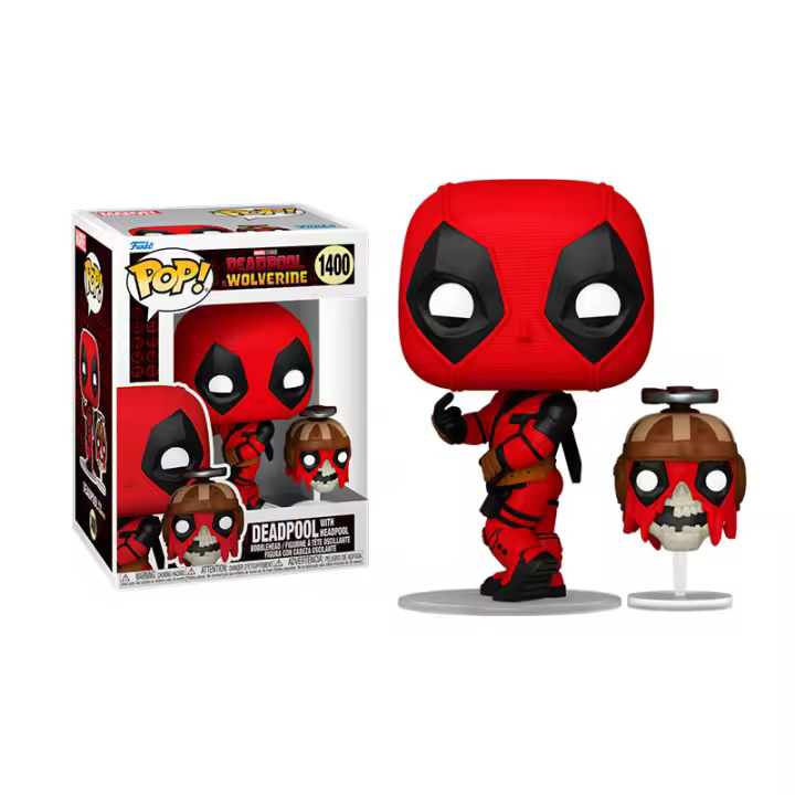 Funko Pop  Deadpool with Headpool 1400 Deadpool and Wolverine     Figura - 1