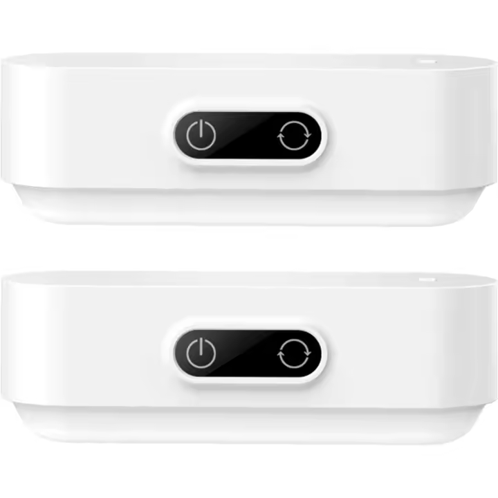 SOMY Paquete de 2 lámparas táctiles de 3 W, 5 colores ajustables, regulables, batería recargable incorporada de 2000 mAh, luz nocturna adhesiva para lectura, gabinete, espejo de maquillaje, mesita de noche, banco de trabajo con lámpara de 2700 K-6500 K - 1
