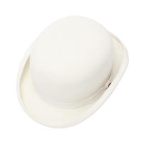 Sombrero Derby De Lana Negra 100% Para Hombres Y Mujeres Lining De Satén Estilo Formal Fedoras Para Fiestas Y Complementos De Magia Talla Ajustable - details 11