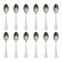 WAI 2 MARKET - Cucharas de Postre de Acero Inoxidable 18/0 Pulido - Disponibles en Sets de 12, 24 y 72 Piezas, Tamaño 15 cm x 3.2 cm, Perfectas para Postres, Helados, Yogur, Banquetes, Bodas, Catering y Uso Profesional - details 0