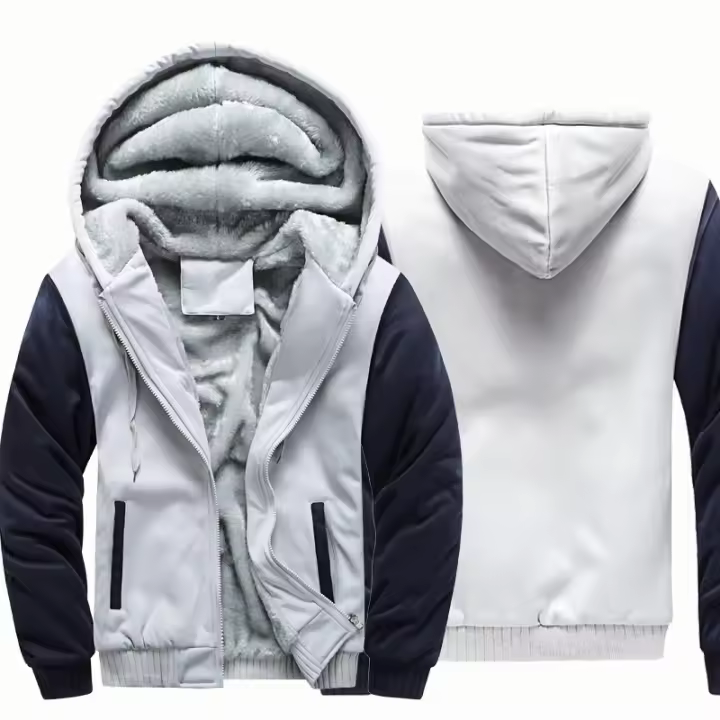 Chaqueta De Invierno Para Hombre Con Capucha Cremallera Y Manga Larga Estilo Casual Camuflaje Acolchada Abrigo De Calle - 1