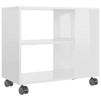 vidaXL Mesa auxiliar de madera de ingeniería 70x35x55 cm Blanco, Negro, Gris Mesa de sofá Mesa de Entrada para Salón Consola de Entrada Mueble Recibidor Mesita Mesa auxiliar Salon - details 10
