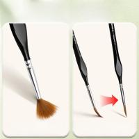 Lotes De 3/6 Pinceles Micro Marie's Para Pintura De Miniaturas Con Mango Triangular Para Acrílico Artesanía Modelos Figura De Miniatura Y Rocas - details 2