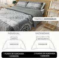 ARISE SHOP-Edredon Borreguillo Invierno  para Cama 90/105/-135/150, Reversible Franle Sherpa, Relleno Microfibra, Nórdico Cálido Suave,  con  Fundas de Almohada 50X70 cm. - details 3