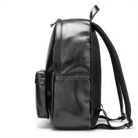 Nueva Diseño Moda Hombre Mochila PU Cuero Portátil Mochila Escolar Bolsa De Viaje Grande Hombre Mochila Con Espalda Cómoda - details 2