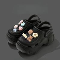 BEVERGREEN Clogs Para Mujer 7CM Plataforma Exterior Impermeable Sandalias De Playa Masajeadoras Negro Diseñador Sandalias Para Verano - details 13