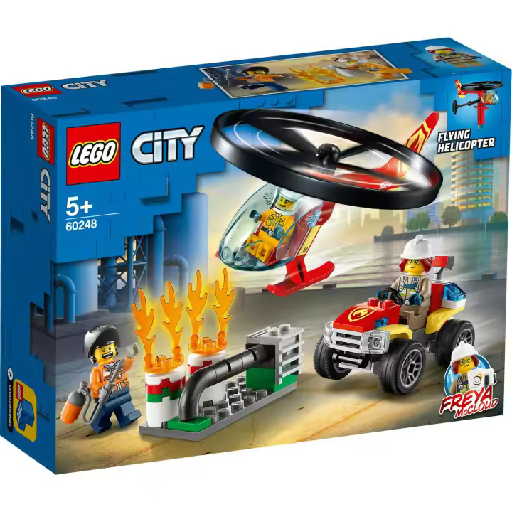 Intervención del Helicóptero de Bomberos- LEGO CITY 60248 - 1