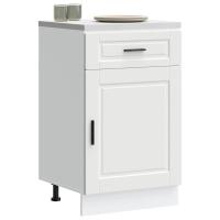 vidaXL Mueble bajo de cocina porto roble artesano madera reconstituida en color Roble artisan/Negro/Marrón roble y más | almacenamiento funcional diseño moderno para baño dormitorio sala - details 4