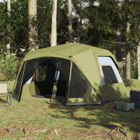vidaXL Tienda Familiar 10 Personas Impermeable Apertura Rápida Toldo Carpa Color Gris y naranja,  Azul,  Verde y mas - details 2