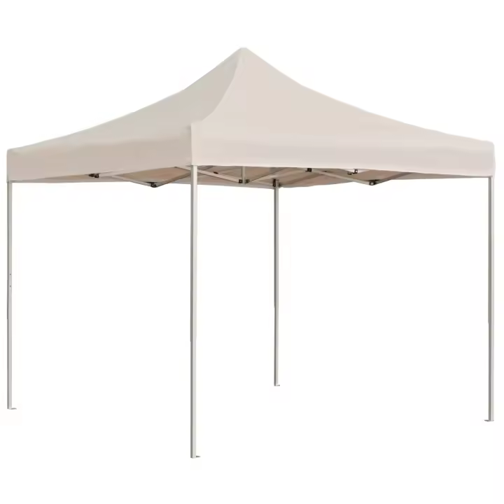vidaXL Carpa plegable profesional de aluminio color crema 2x2 m - 1
