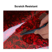 Pegatina De Vinilo Para Coche 50cm X 300cm Glossy Negro Plateado Rojo Cambio De Color Impermeable Auto Adhesiva Accesorios Para Coche - details 5