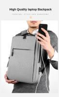Mochila Para Laptop De 15.6 Pulgadas Para Hombres Nylon Impermeable Con USB Bolsa Escolar Para Viajes Con Portátil Interior - details 3