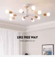 Lámpara De Techo Vintage Con Varios Candelabros E27 6/8/10 Cabezas Negro/Blanco/Oro Para Sala De Estar / Comedor Lámpara De Techo LED Vintage Self-Contained Metal Painted - details 1