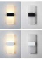 Luz De Pared LED En Acrílico Para Sala De Estar Corredor Y Dormitorio Estilo Largo 3/6/12W Decoración Artística Para La Cama Fuente De Luz Interior AC85-265V - details 3