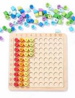 Juguetes Educativos De Madera Para Niños Montessori Tabla De Multiplicación 9x9 Aide Docente De Matemáticas Para Niños Regalos - details 7