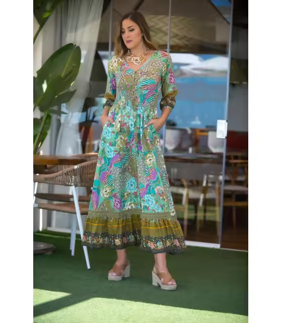 VESTIDO DAMA JARDÍN JAPO SUNSET AND MOON  PV2267C - 1