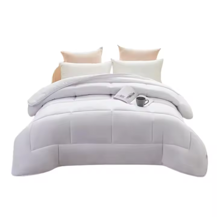 Relleno nórdico blanco tacto muy suave de 500g edredón de invierno poliéster para camas de 90 cm 105 cm 135 cm 150cm - 1