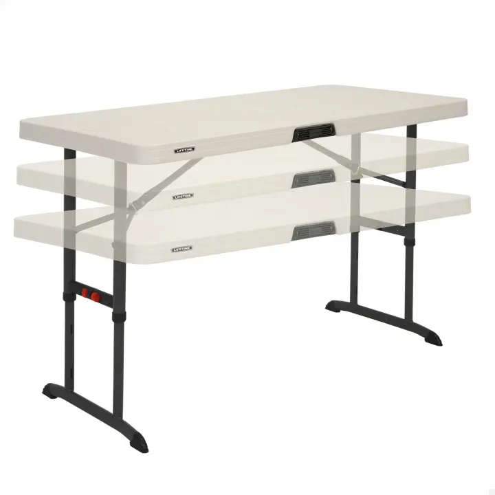 Mesa plegable ajustable en altura Lifetime 122x61x61-86 cm - 1
