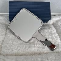 Espejo De Maquillaje Portátil HD Con Mango Electroplated Redondo Y Cuadrado Pequeño Espejo De Belleza Para Viajes - details 8