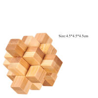 Juguete Educativo De Madera Para Niños Y Adultos Desafío Inteligente De Bloque Lu Ban Juego De Puzzle 3D Montessori Con Desbloqueo - details 9