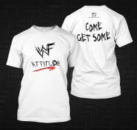 Camiseta De Algodón Para Hombre WWF Attitude O-Neck Casual Oversized Streetwear Verano Manga Corta Alta Calidad - details 4