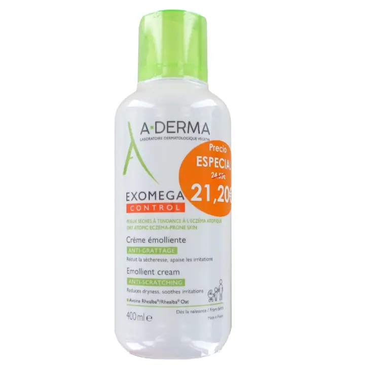Pierre Fabre A-derma Exomega control crema emoliente ANTI RASCADO 400ml - 1