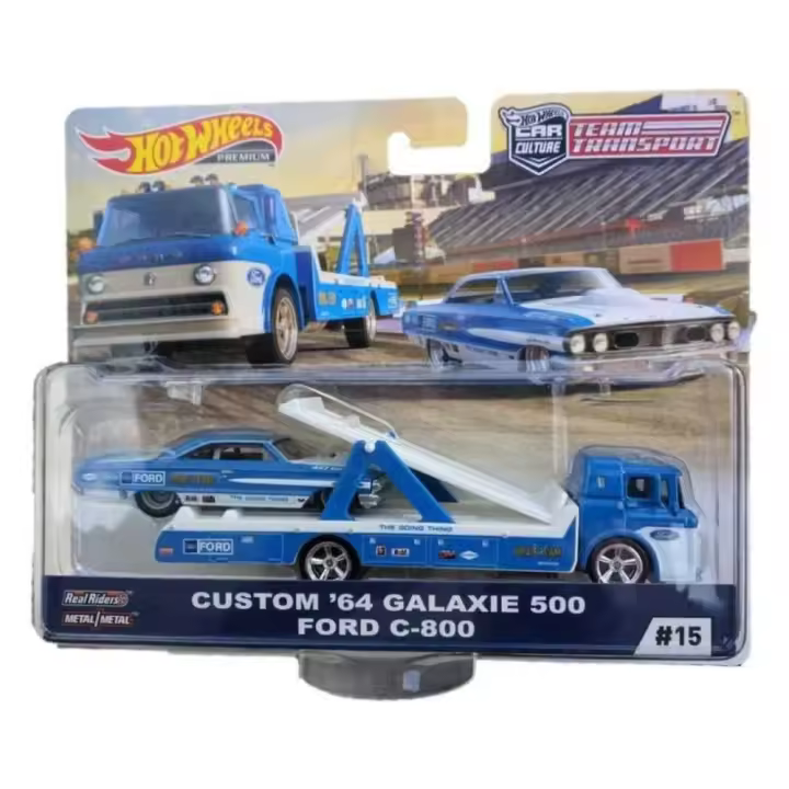 Hot Wheels Team Transport Custom '64 Galaxie 500 + Ford C-800 - 1
