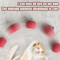 Juguete Interactivo Para Gatos Pelota Automática Con Sensor De Movimiento Cuerda Artificial Juguete Eléctrico Para La Interacción De Gatos Tamaño 7x7cm - details 8
