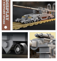 Bloques De Construcción De Tanque Militar WW2 Nuevo Modelo De Cannon MOC Para Niños Y Adultos Juguetes Educativos Regalo De Navidad - details 5
