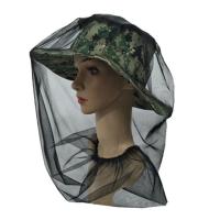 1Pc Gran Y Largo Tela De Malla Suave Duradera Protector Facial Contra Mosquitos Con Agujeros Finos Para Camping Gorra De Pesca - details 6