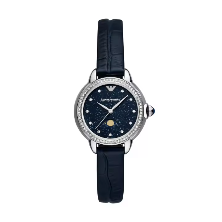Emporio Armani Reloj PRO-PLANET LEATHER，BLUE，QUARTZ/3 HAND AR11629 - 1