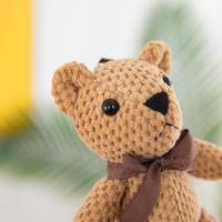 Muñeco De Llavero Oso De Naranja Super Bonito 16cm Peluche Suave Juguete Creativo Regalo De Cumpleaños Para Mujeres Material De Algodón - details 3