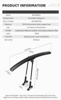 1/2PCS Guardabarros De Bicicleta Fender De Plástico Suave Resistente Para Carretera Accesorios De Protección Adecuado Para Bicicleta - details 1
