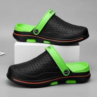 Sandalias De Playa Para Hombre Verano Zapatillas Casuales Con Agujeros Zapatos De Jardín Clogs Adecuados Para Exterior Y Hogar Material EVA - details 1