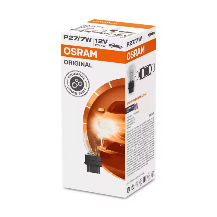 OSRAM ORIGINAL - S8 WEDGE BASE P27/7W 1UD - 1