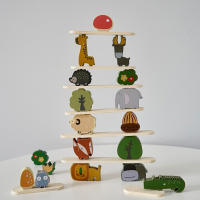 Juguete De Madera Para Bebés Animal De Pila Equilibrio Montessori Educativo Desarrollo Infantil Juguetes Naturales Para Niños 3-6 Años - details 1